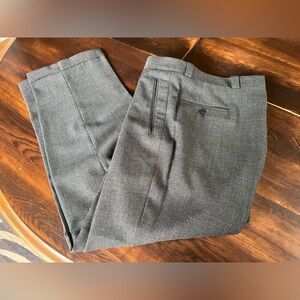 Kilgour French Stanbury 100% Wool Dress Pants Mens 36x31 Gray Preppy Office Work